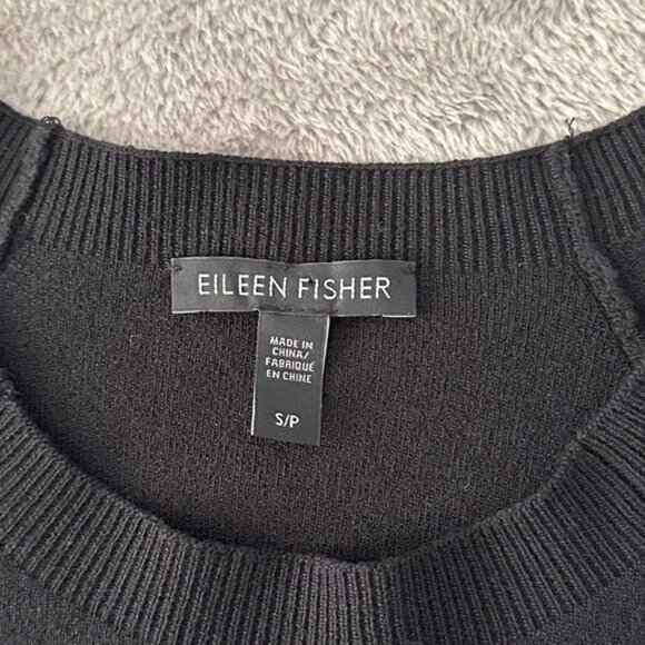 Eileen Fisher Wool Blend Pullover Crew Neck Hi Low Sweater Sizes S / P - Picture 3 of 4